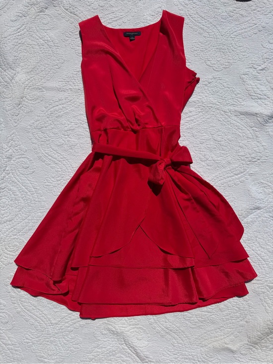 Banana Republic Dresses & Skirts - Banana Republic Red Sleeveless Wrap Dress with Waist Tie